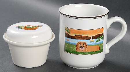 Design Naif Mug & Lid w/Tea Strainer Set