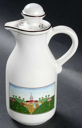 Design Naif Handled Oil Cruet W/Stopper