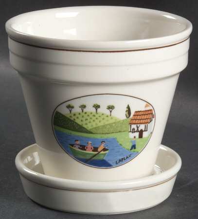 Design Naif 3" Flower Pot & Underplate