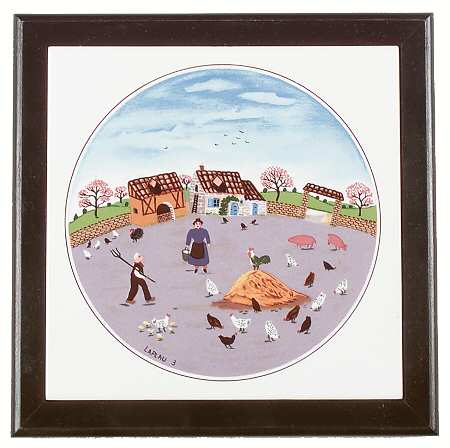 Design Naif Wood Frame Trivet