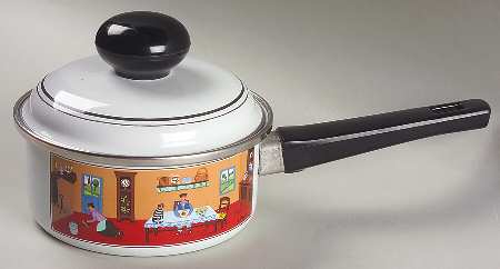 Design Naif 1.0 Quart Metal Covered Saucepan