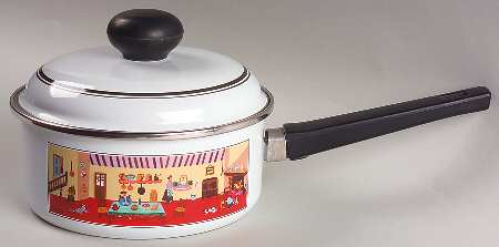 Design Naif 2 Quart Metal Covered Saucepan