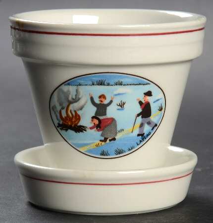 Design Naif 2" Flower Pot & Underplate