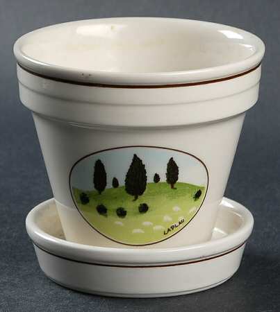 Design Naif 2" Flower Pot & Underplate