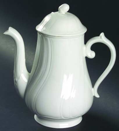 Diamant (White) Coffee Pot & Lid
