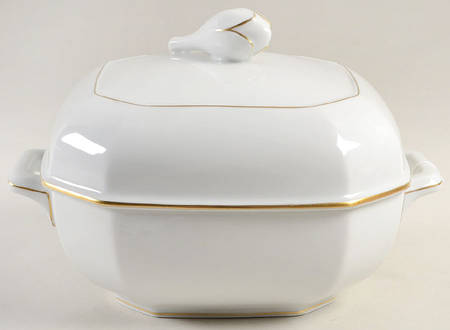 Facette Gold Square Covered Vegetable
