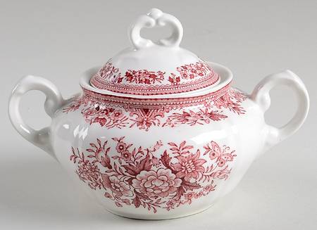 Fasan Red Mini Sugar Bowl & Lid