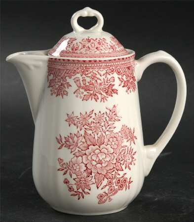 Fasan Red Individual Coffee Pot & Lid