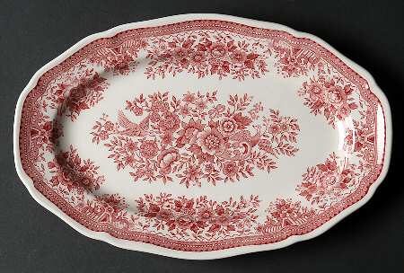 Fasan Red 10" Oval Serving Platter