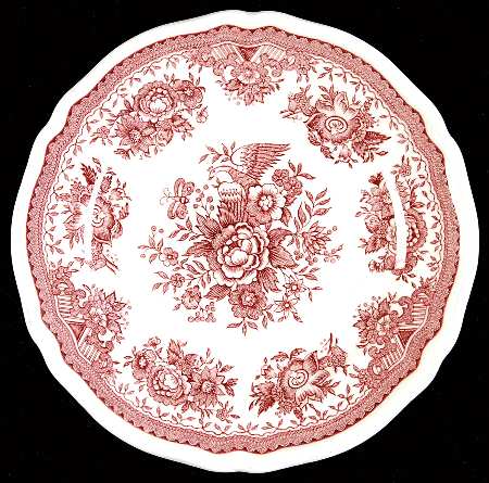 Fasan Red Bread & Butter Plate