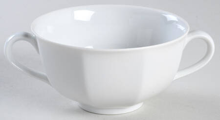 Facette White Flat Cream Soup Bowl