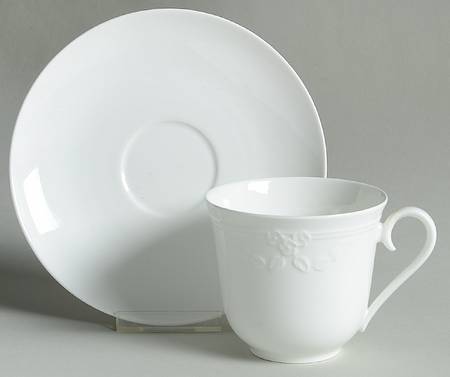 Fiori Weiss Breakfast Cup & Saucer Set
