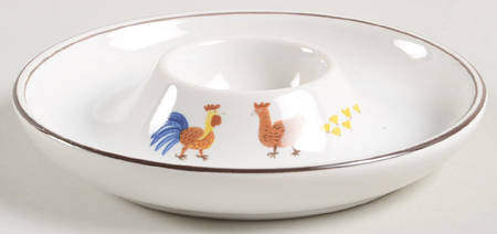Fontainebleau (No Border, Brown Trim) Single Egg Cup