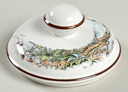 Fontainebleau (No Border, Brown Trim) Lid for Sugar Bowl