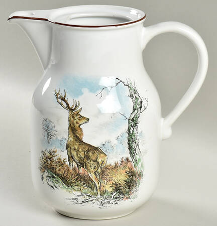 Fontainebleau (No Border, Brown Trim) Coffee Pot No Lid
