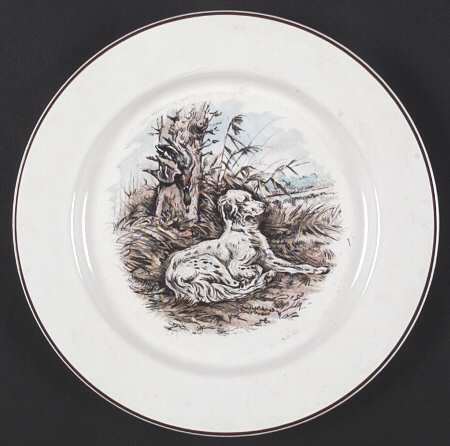 Fontainebleau (No Border, Brown Trim) Salad Plate by Villeroy & Boch