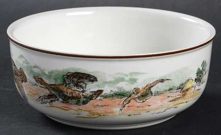 Fontainebleau (No Border, Brown Trim) Coupe Cereal Bowl