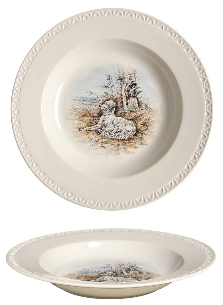 Fontainebleau (Raised Dots, No Trim) Large Rim Soup Bowl