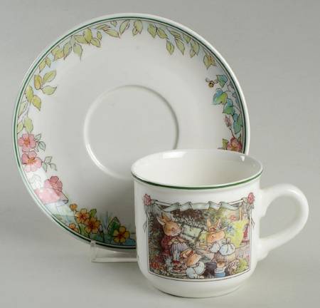 Foxwood Tales Flat Cup & Saucer Set