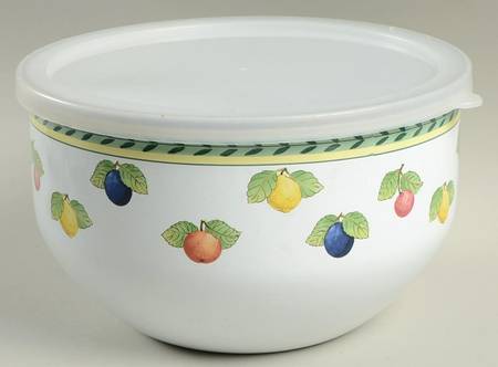 French Garden Fleurence 7" Metal Mixing Bowl & Plastic Lid