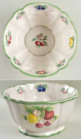 French Garden Fleurence 10" Large Salad Serving Bowl