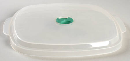 French Garden Fleurence Vent Lid for 40 Oz Square Plastic Microwave Bow
