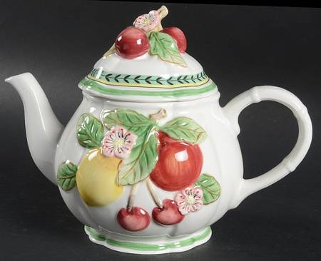 French Garden Fleurence Teapot & Lid