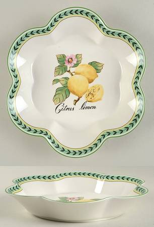 French Garden Fleurence 10" Scalloped Bowl