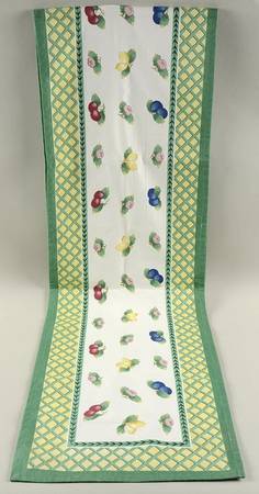French Garden Fleurence 13" X 85" Cloth Table Runner