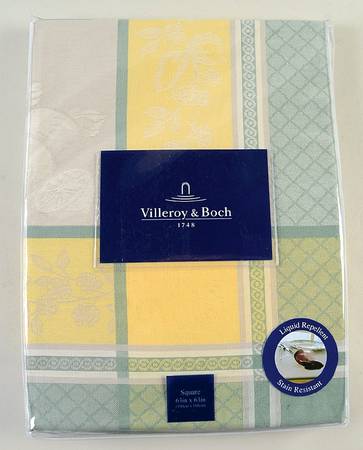 French Garden Fleurence 63" Square Tablecloth