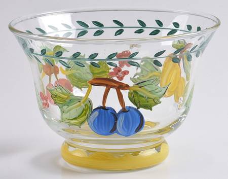 French Garden Fleurence Individual Glassware Dessert Bowl