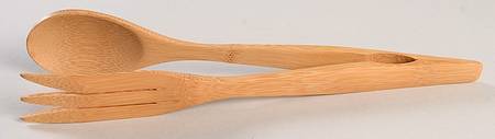 French Garden Fleurence Wood Salad Tongs