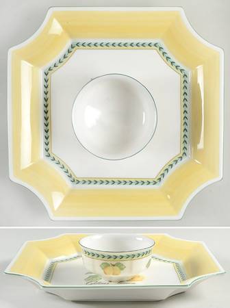 French Garden Fleurence (2 Piece) Chip & Dip Set