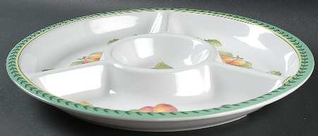 French Garden Fleurence 1 Piece Melamine Chip & Dip by Villeroy & Boch