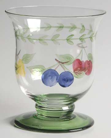 French Garden Fleurence Glassware Footed Tumbler by Villeroy & Boch