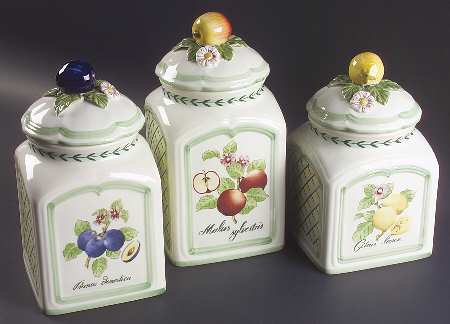 French Garden Fleurence (3 Piece) Canister Set (Box Set)