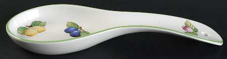 French Garden Fleurence Spoon Rest/Holder (Holds 1 Spoon) by Villeroy & Boch