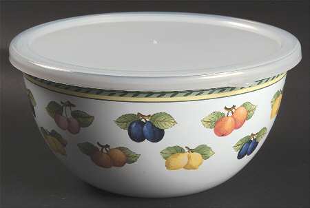 French Garden Fleurence 7" Metal Mixing Bowl & Plastic Lid