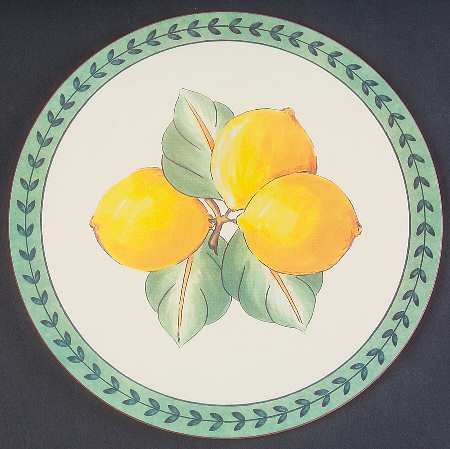 French Garden Fleurence Round Cork Back Trivet by Villeroy & Boch