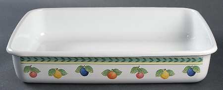 French Garden Fleurence 11" Metal Rectangular Baker by Villeroy & Boch