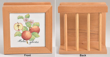 French Garden Valence 6 1/8" Natural Wood Napkin Holder  HC