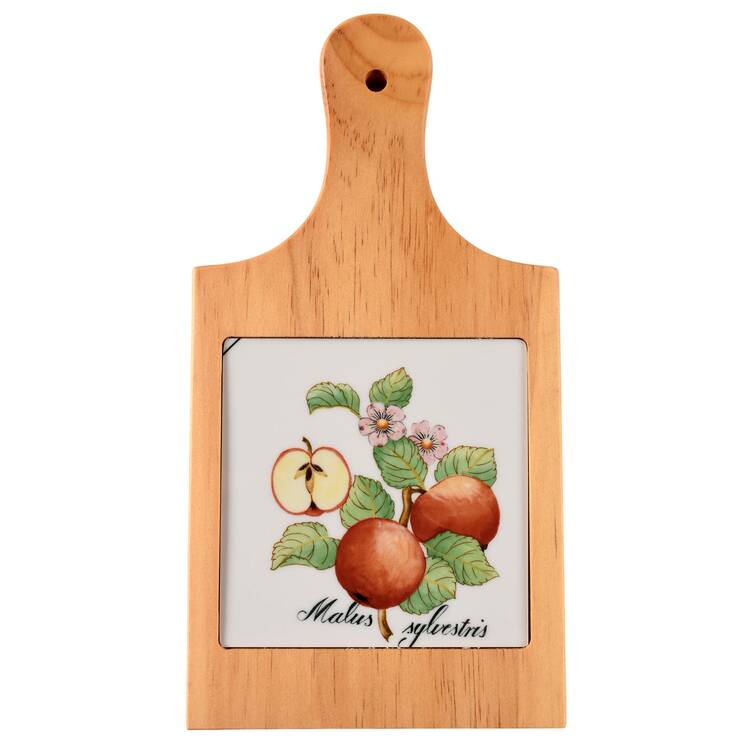 French Garden Valence 10" Natural Wood Cheese Board with Tile  HC