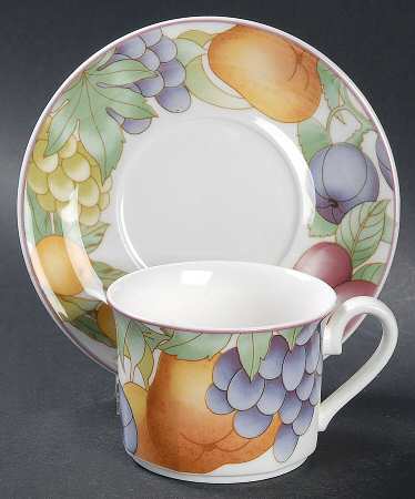 Frutteto Flat Demitasse Cup & Saucer Set