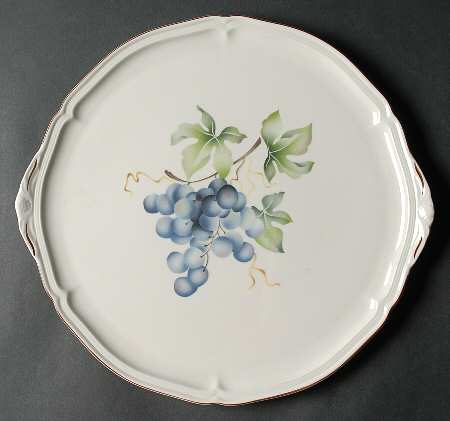 Frutta Handled Cake Plate