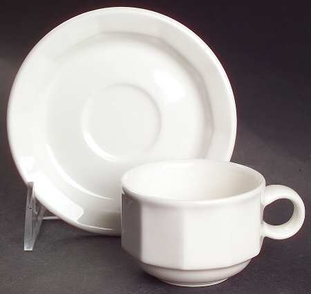 Geo Flat Demitasse Cup & Saucer Set