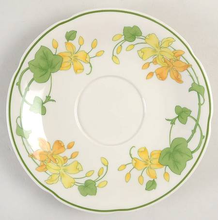 Geranium (Non Ribbed Rim) Saucer for Oversized Cup
