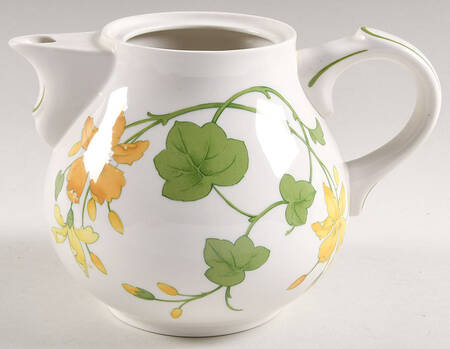 Geranium (Non Ribbed Rim) Teapot No Lid