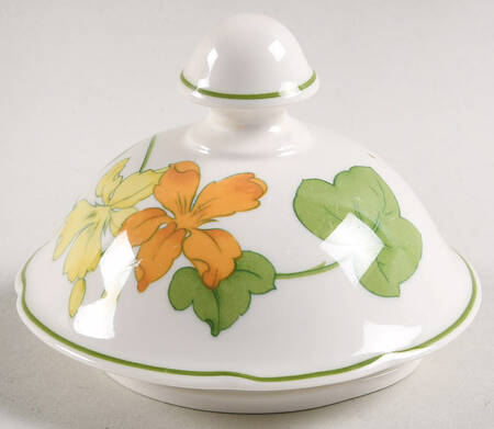 Geranium (Non Ribbed Rim) Lid for Teapot