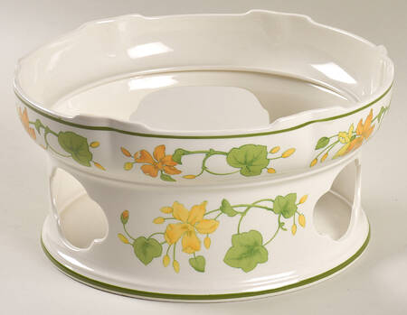 Geranium (Non Ribbed Rim) China Warmer Stand