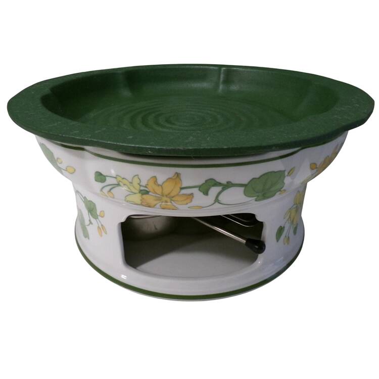 Geranium (Non Ribbed Rim) China Warmer Stand